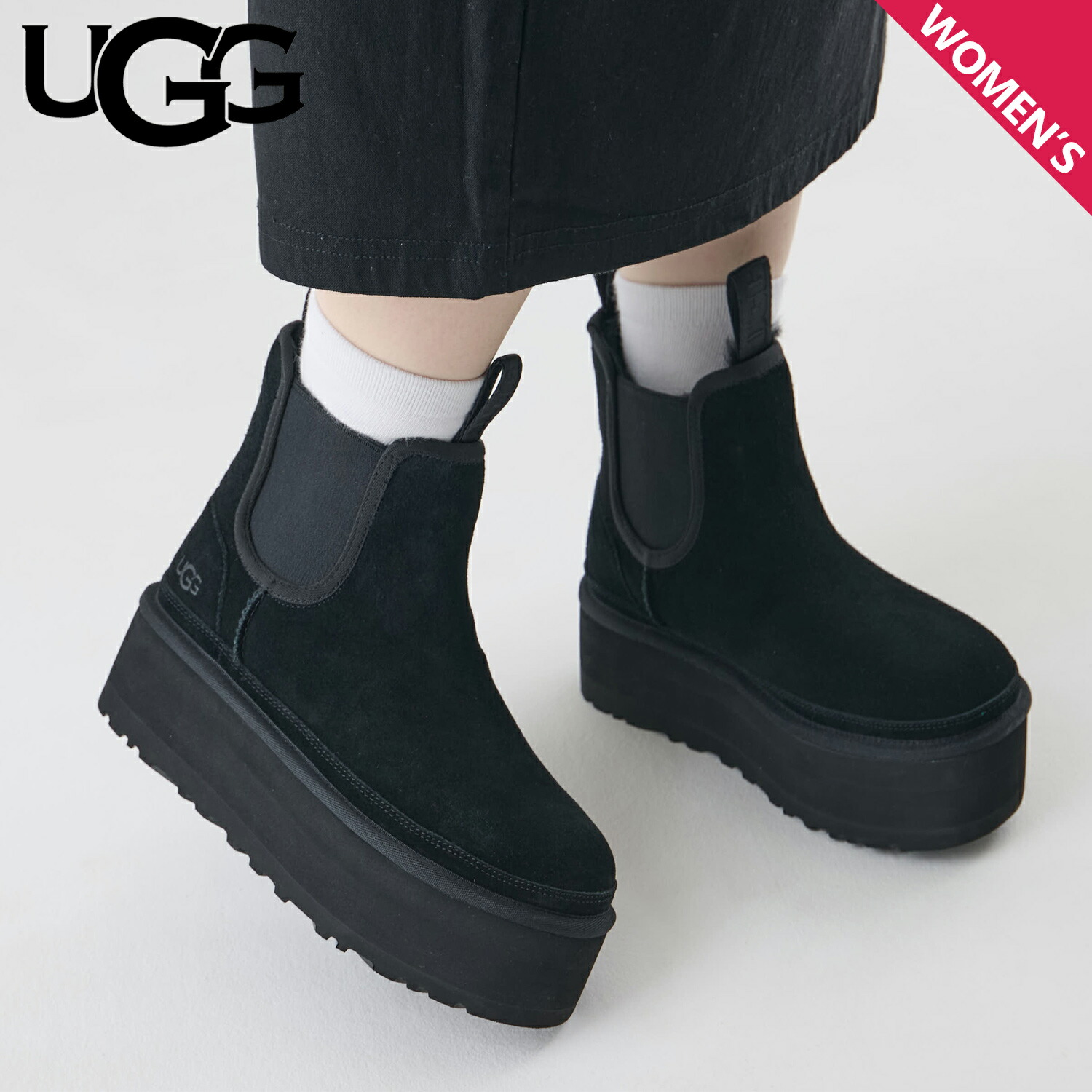 楽天市場】アグ UGG ニューメル プラットフォーム チェルシー ブーツ