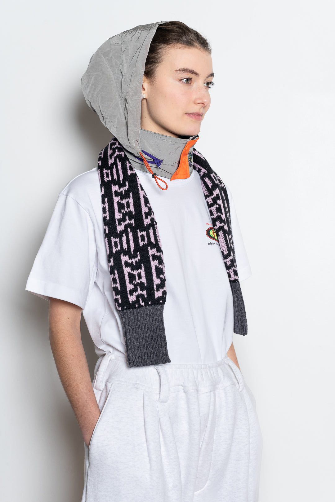 MERYLL ROGGE Hood & Scarf Turtleneck I ICON