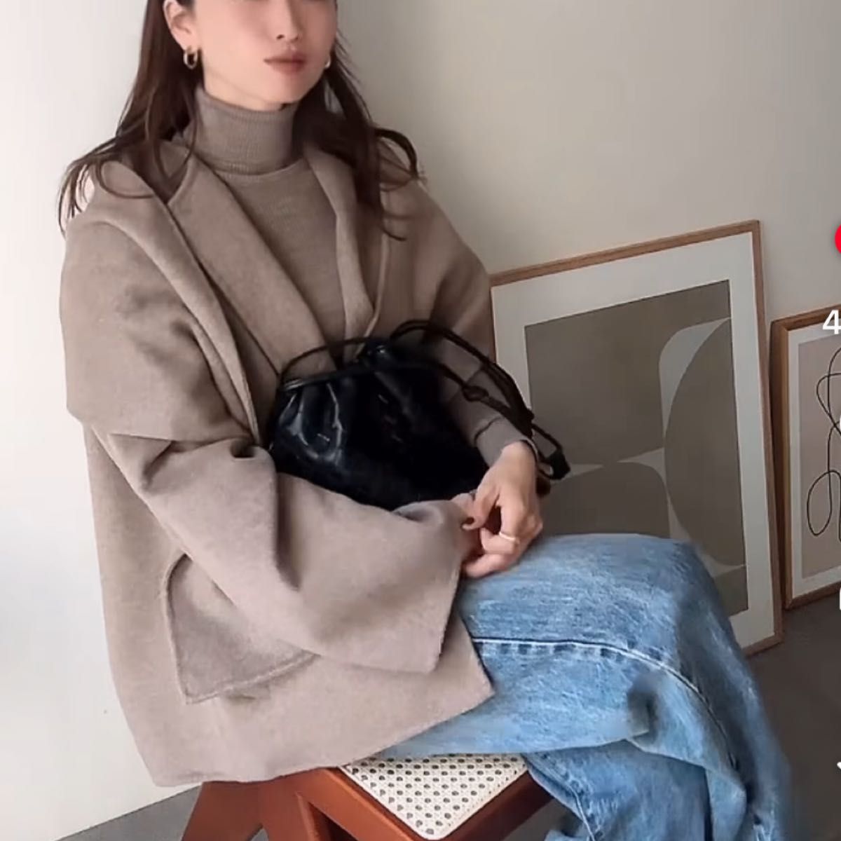 新品】ZARAウールショートスカーフコートSベージュ｜Yahoo!フリマ（旧