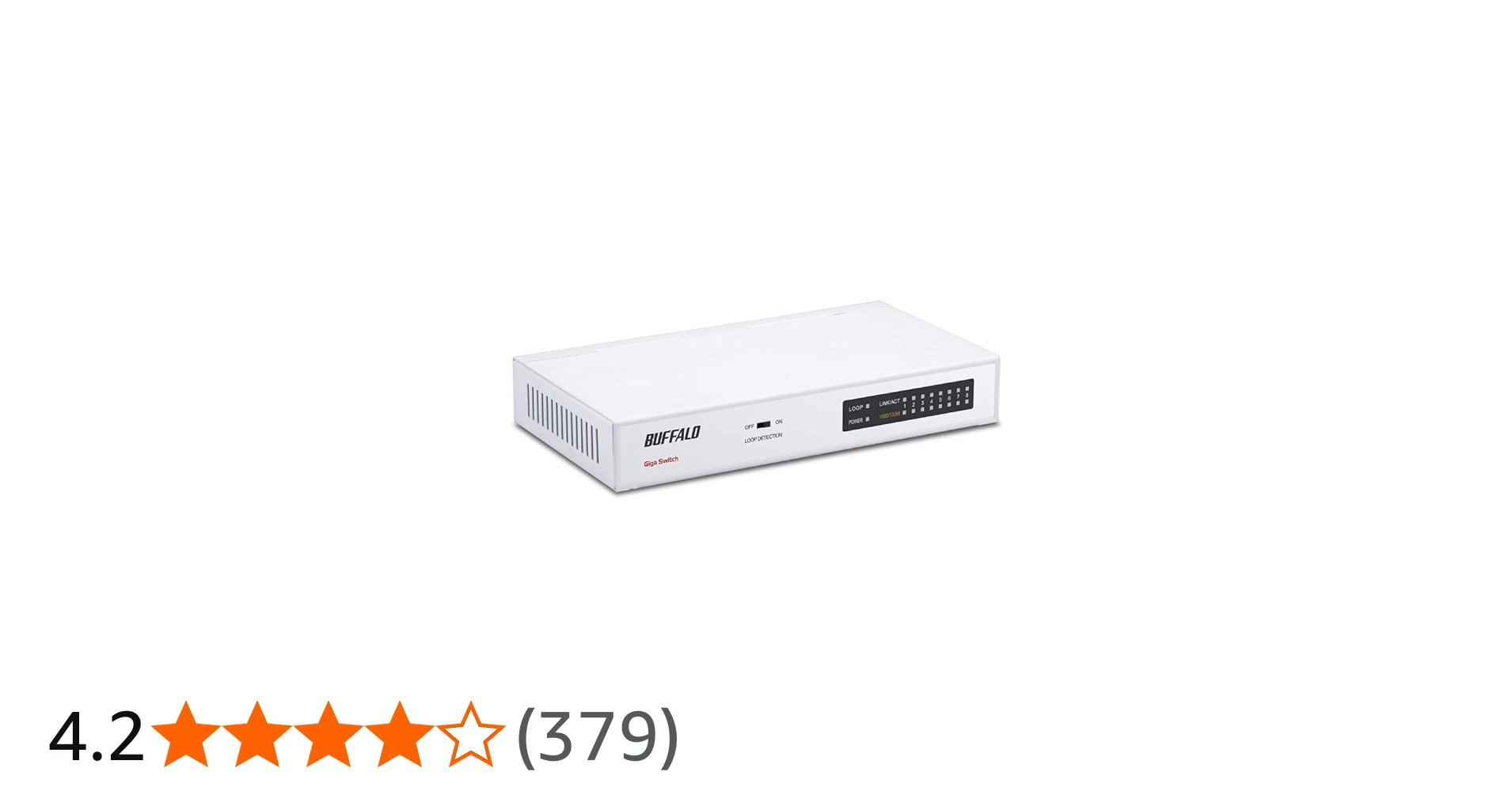Amazon | BUFFALO Giga対応 金属筺体 電源内蔵 8ポート ホワイト