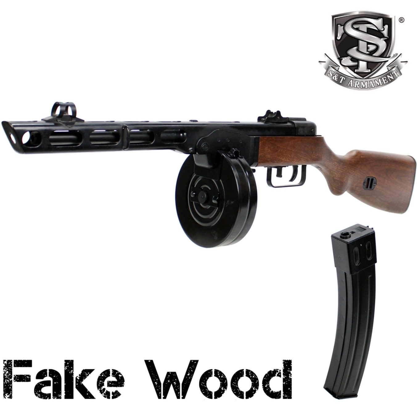 S&T フルメタル電動ガン PPsh-41 フェイクウッド ペーペーシャ | S&T